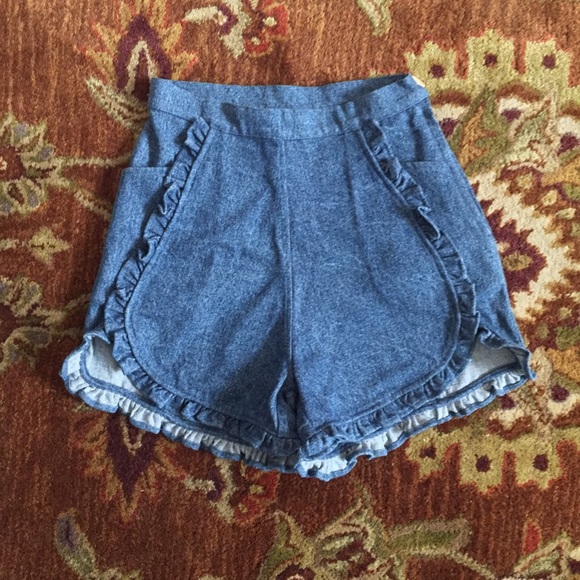 Whimsy Samantha Pleet Floweret Ruffle Shorts XS/S - Picture 6 of 12